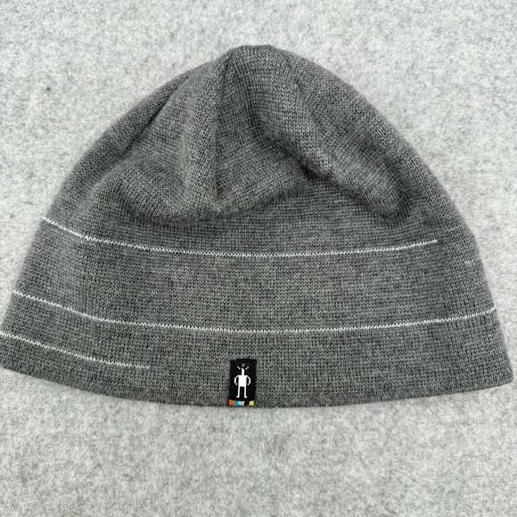 SMARTWOOL Beanie Gray Lightweight Merino Wool Cold Fall Snow Winter Cap Hat - Picture 1 of 5